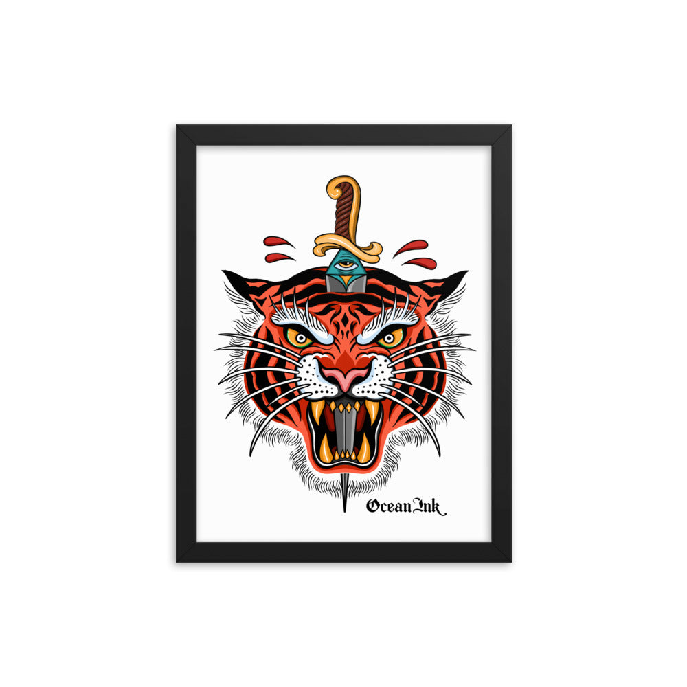 Tiger Dagger Framed Poster