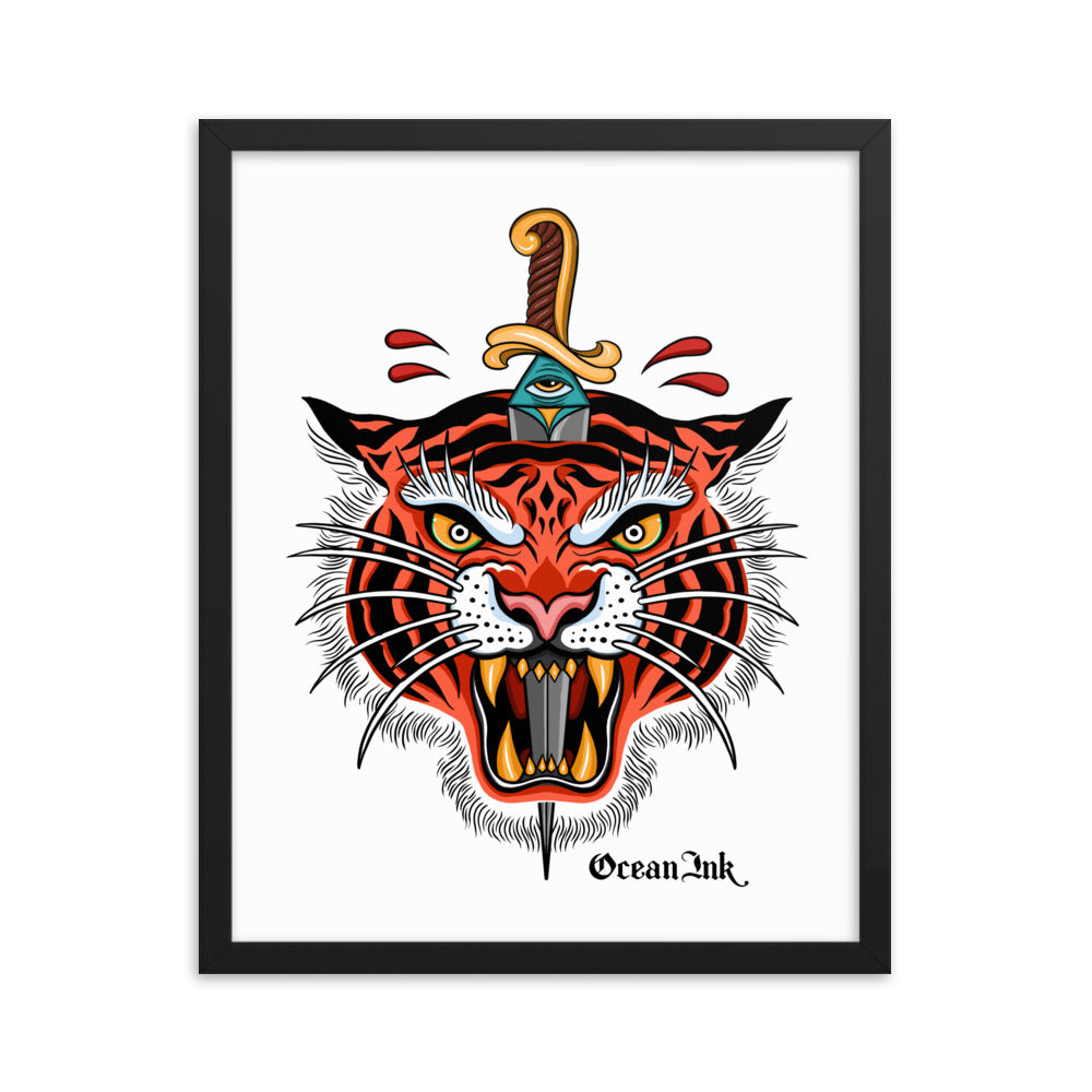 Tiger Dagger Framed Poster